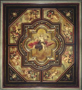 Alegoria Prawdy, mały panel sufitowy (olej na drewnie)